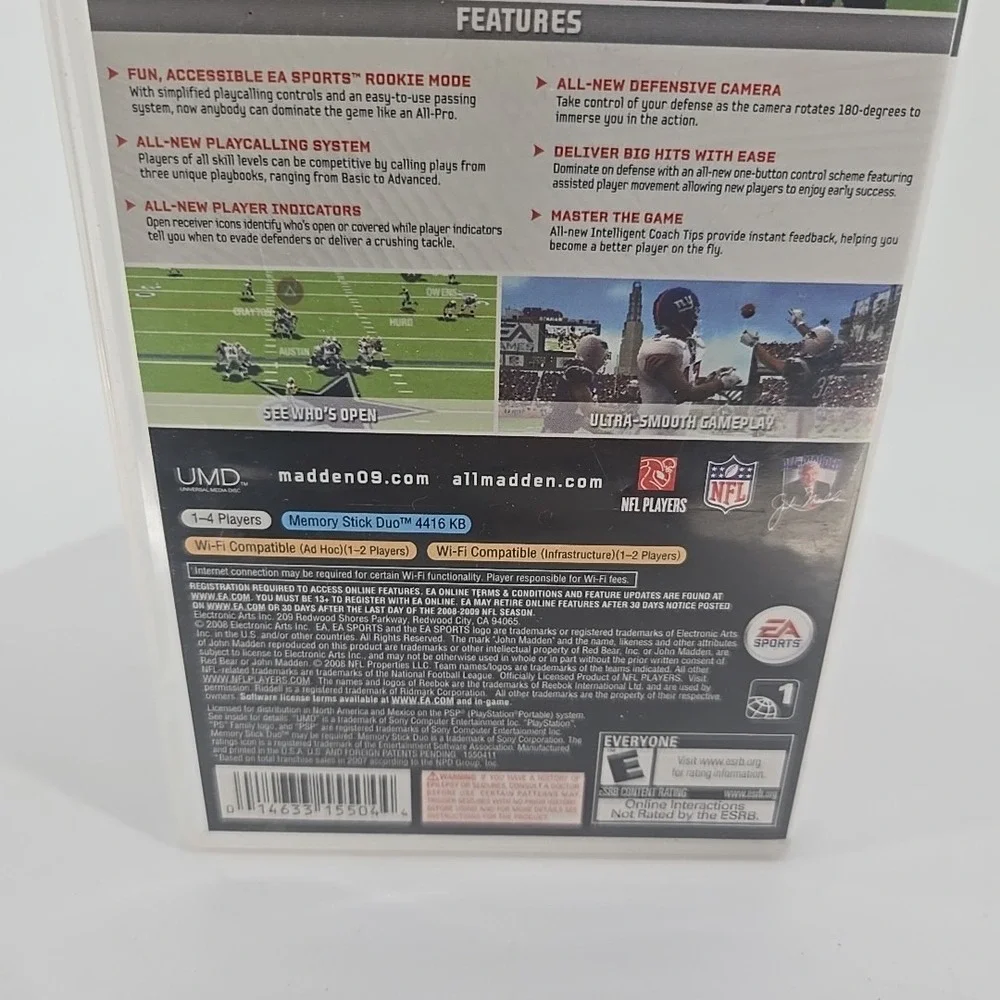 Madden 2009 (Sony PSP, 2008) EA Sports  CIB Complete PlayStation Portable‎